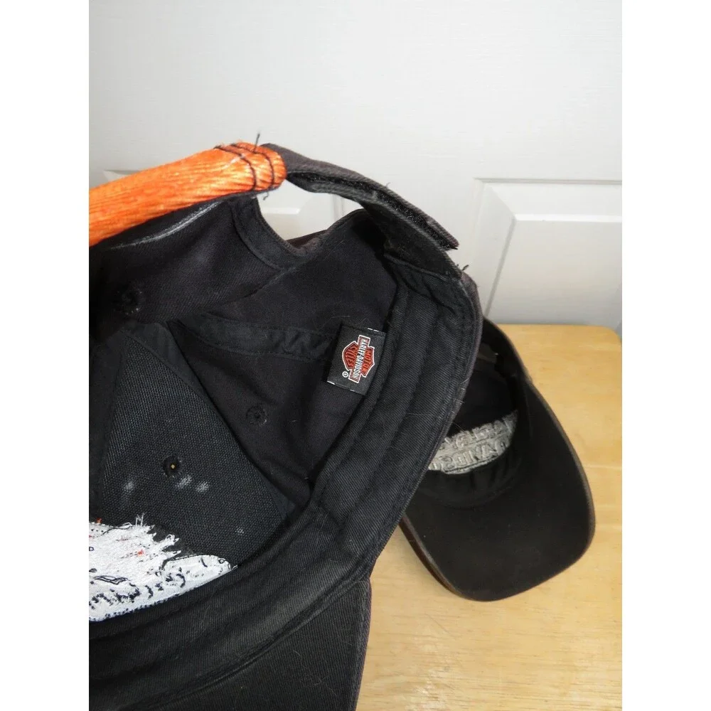 *Lot of 2* Harley Davidson Vintage Y2K Baseball Hats Screamin' Eagle O/S & LG